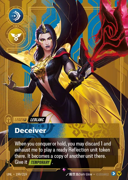 Deceiver, Riftbound card UNL 199 — Unleashed set