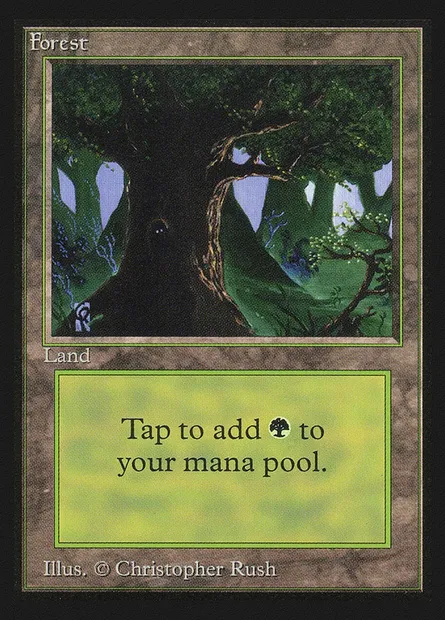 Forest, Magic card CEI 302 — Intl. Collectors' Edition set
