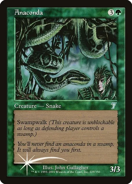 Anaconda, Magic card 7ED 229★ — Seventh Edition set