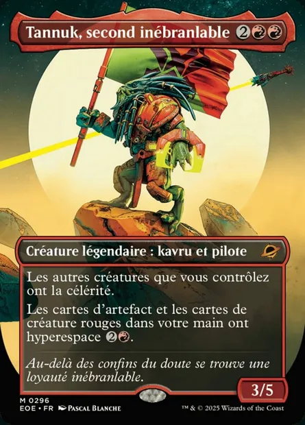 Tannuk, second inébranlable, carte Magic EOE 296 — extension Edge of Eternities