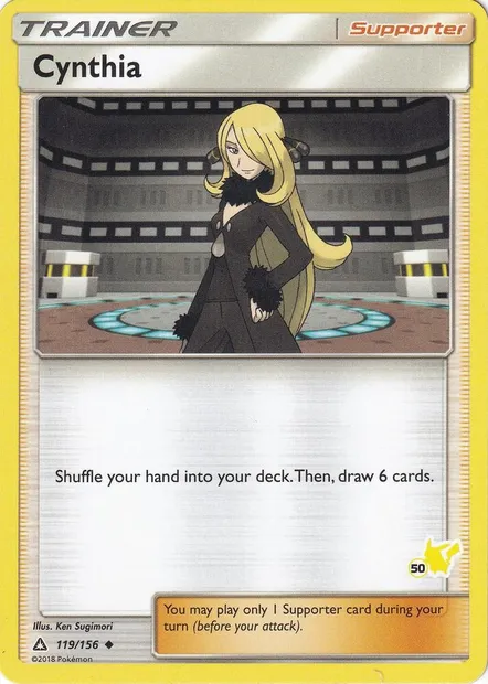 Cynthia, carte Pokémon BA20 119-50p — extension Battle Academy 2020