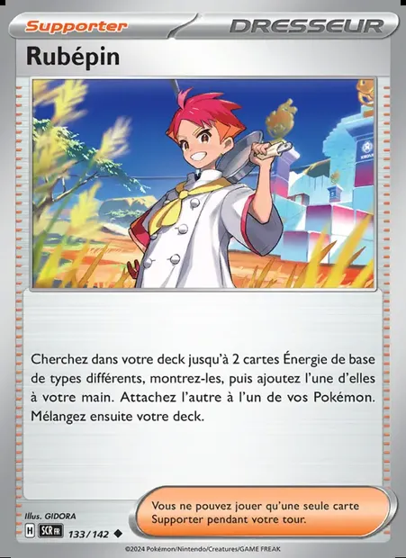 Rubépin, carte Pokémon SCR 133 — extension Couronne Stellaire