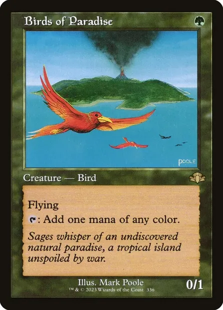 Birds of Paradise, Magic card DMR 336 — Dominaria Remastered set