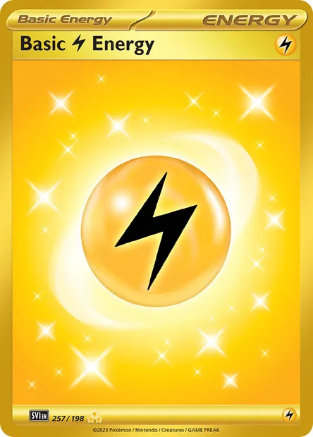 Basic Lightning Energy, Pokémon card SVI 257 — Scarlet & Violet set