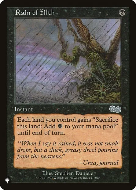 Pluie d'immondices, carte Magic PLST USG-151 — extension The List