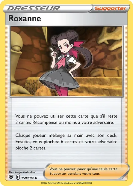 Roxanne, carte Pokémon ASR 150 — extension Astres Radieux
