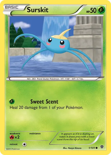 Surskit, Pokémon card PLB 1 — Plasma Blast set