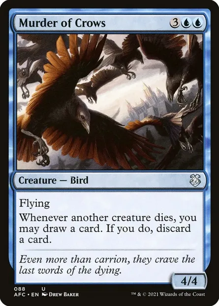 Murder of Crows, Magic card AFC 88 — Forgotten Realms Commander set
