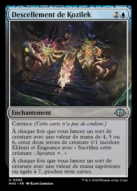 Descellement de Kozilek, carte Magic MH3 65 — extension Modern Horizons 3