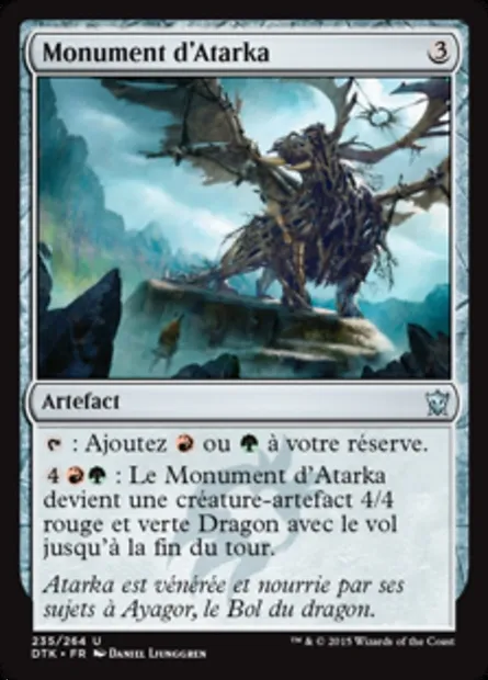 Monument d'Atarka, carte Magic DTK 235 — extension Les Dragons de Tarkir