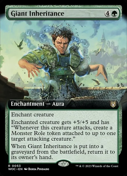 Héritage de géant, carte Magic WOC 53 — extension Wilds of Eldraine Commander