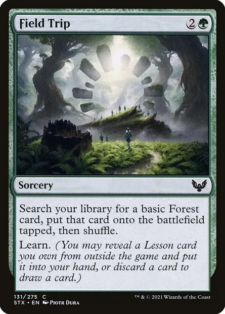 Field Trip, Magic card STX 131 — Strixhaven: School of Mages set