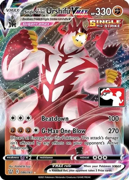Single Strike Urshifu VMAX, Pokémon card PPS 086 — Play! Pokémon Prize Pack Series set