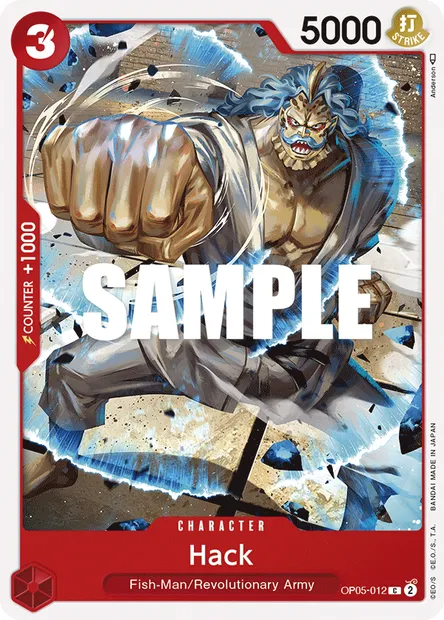Hack, carte One Piece OP05-012 — extension AWAKENING OF THE NEW ERA