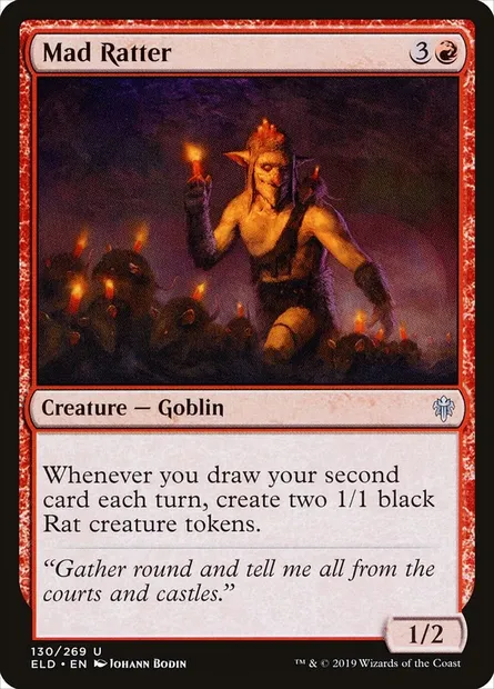 Mad Ratter, Magic card ELD 130 — Throne of Eldraine set