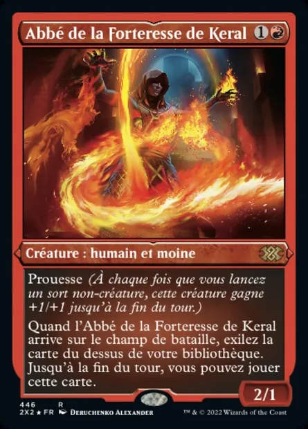 Abbé de la Forteresse de Keral, carte Magic 2X2 446 — extension Double Masters 2022