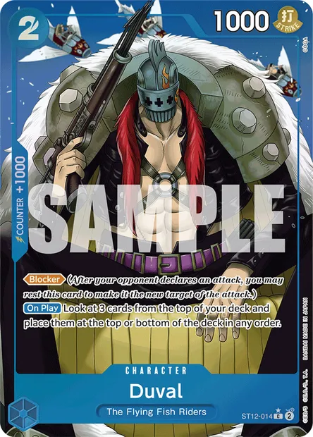 Duval, One Piece card ST12-014 — Zoro and Sanji set