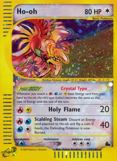 Ho-oh, Pokémon card SK 149 — Skyridge set