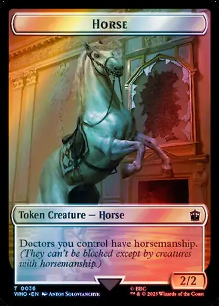 Horse, carte Magic TWHO 36 — extension Doctor Who Tokens