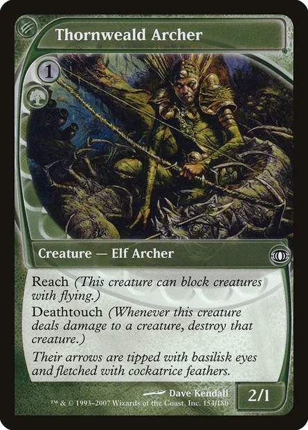 Thornweald Archer, Magic card FUT 154 — Future Sight set