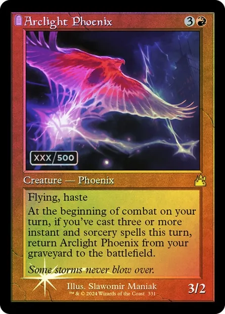 Phénix d'arc, carte Magic RVR 331z — extension Ravnica Remastered