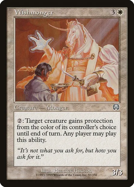 Wishmonger, Magic card MMQ 57 — Mercadian Masques set