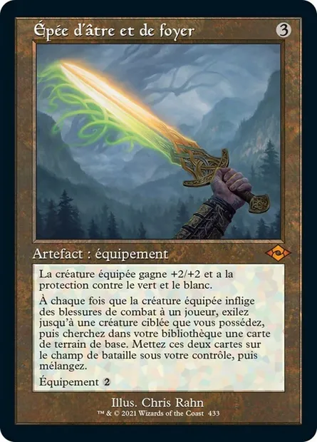 Épée d'âtre et de foyer, carte Magic MH2 433 — extension Horizons du Modern 2