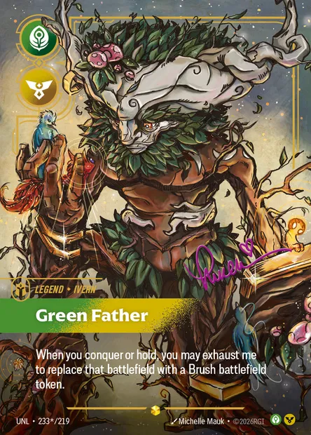 Green Father, Riftbound card UNL 233* — Unleashed set