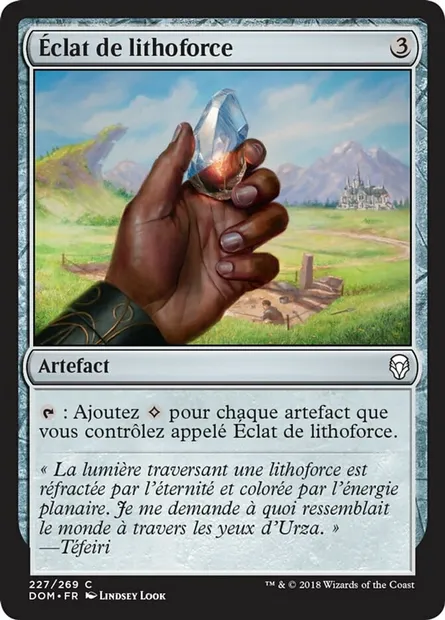 Éclat de lithoforce, carte Magic DOM 227 — extension Dominaria
