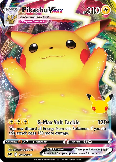 Pikachu VMAX, Pokémon card SWSH 062 — SWSH Black Star Promos set