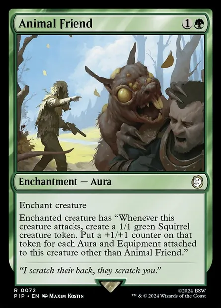 Animal Friend, Magic card PIP 72 — Fallout set