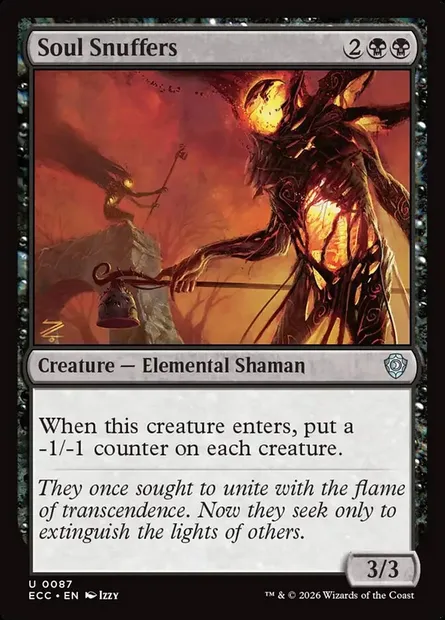 Soul Snuffers, Magic card ECC 87 — Lorwyn Eclipsed Commander set
