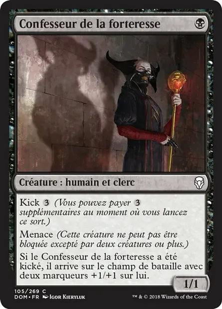 Confesseur de la forteresse, carte Magic DOM 105 — extension Dominaria