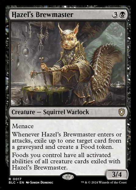 Hazel's Brewmaster, Magic card BLC 17 — Bloomburrow Commander set