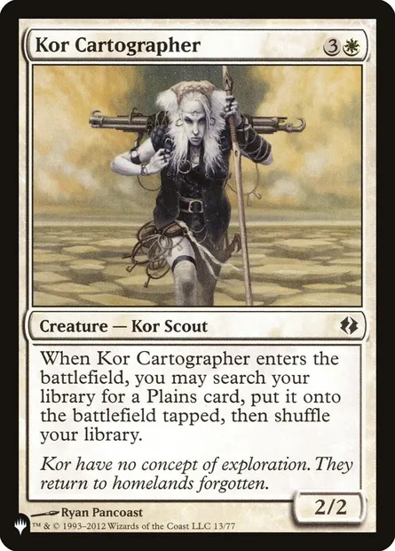 Kor Cartographer, Magic card PLST DDI-13 — The List set