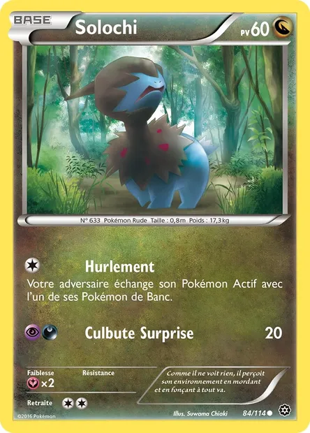 Solochi, carte Pokémon STS 84 — extension Offensive Vapeur