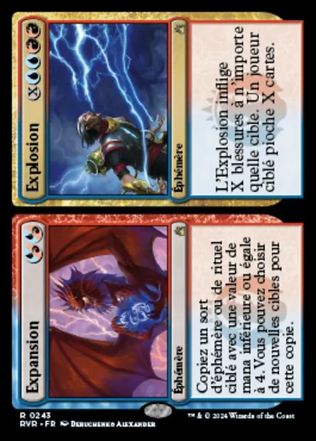 Expansion // Explosion // Expansion // Explosion, carte Magic RVR 243 — extension Ravnica Remastered