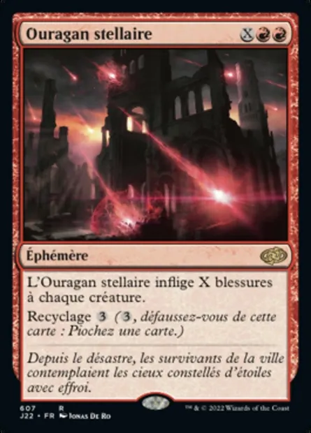Ouragan stellaire, carte Magic J22 607 — extension Jumpstart 2022