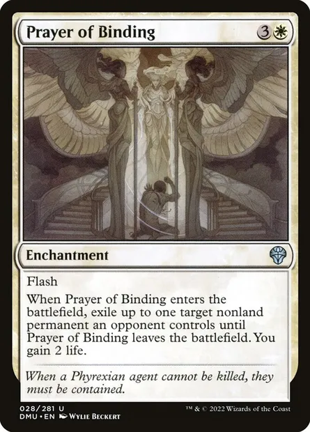 Prayer of Binding, Magic card DMU 28 — Dominaria United set