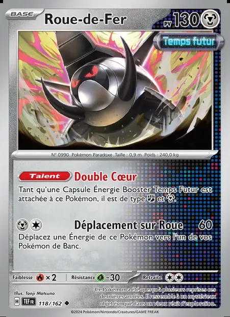 Roue-de-Fer, carte Pokémon TEF 118 — extension Forces Temporelles