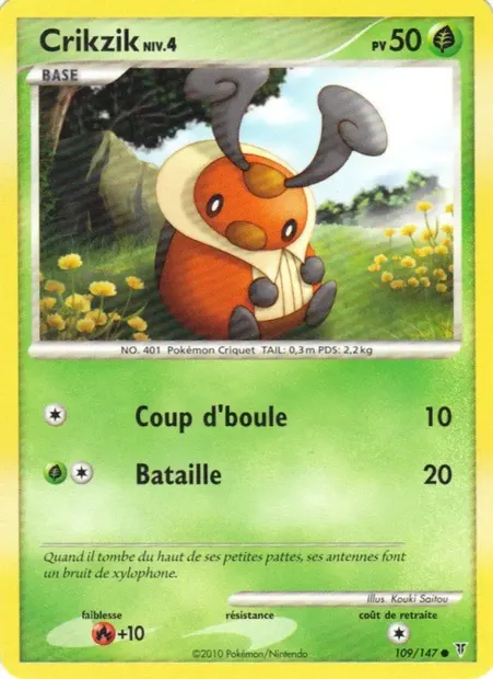 Crikzik, carte Pokémon SV 109 — extension Vainqueurs Suprêmes