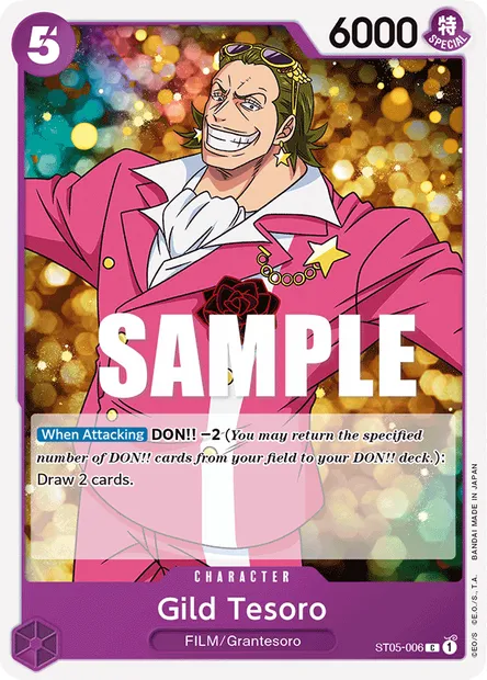 Gild Tesoro, carte One Piece ST05-006 — extension ONE PIECE FILM edition