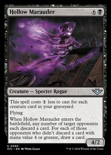 Hollow Marauder, Magic card OTJ 90 — Outlaws of Thunder Junction set