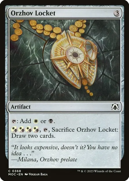 Orzhov Locket, Magic card MOC 368 — March of the Machine Commander set