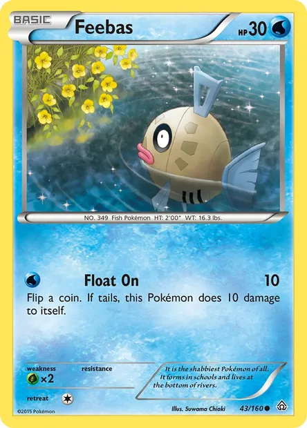Feebas, Pokémon card PRC 43 — Primal Clash set