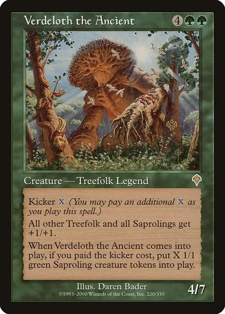 Verdeloth the Ancient, Magic card INV 220 — Invasion set