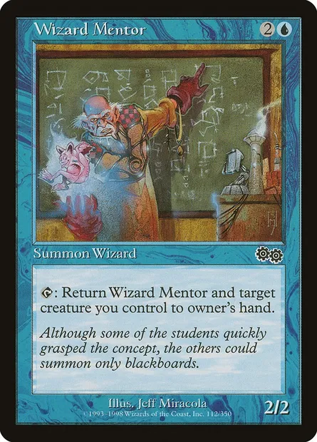 Wizard Mentor, Magic card USG 112 — Urza's Saga set