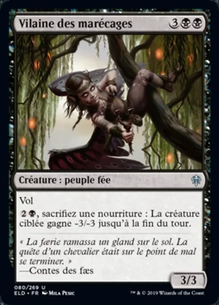Vilaine des marécages, carte Magic ELD 80 — extension Throne of Eldraine