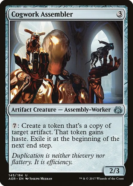 Cogwork Assembler, Magic card AER 145 — Aether Revolt set