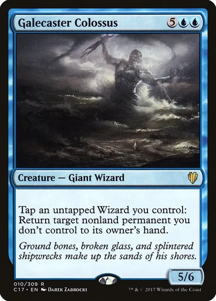 Galecaster Colossus, Magic card C17 10 — Commander 2017 set